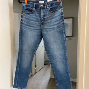 Loft High Rise Crop Skinny Jeans